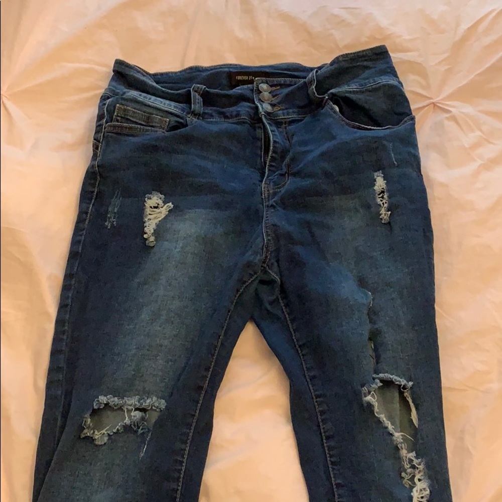 jeans, ripped